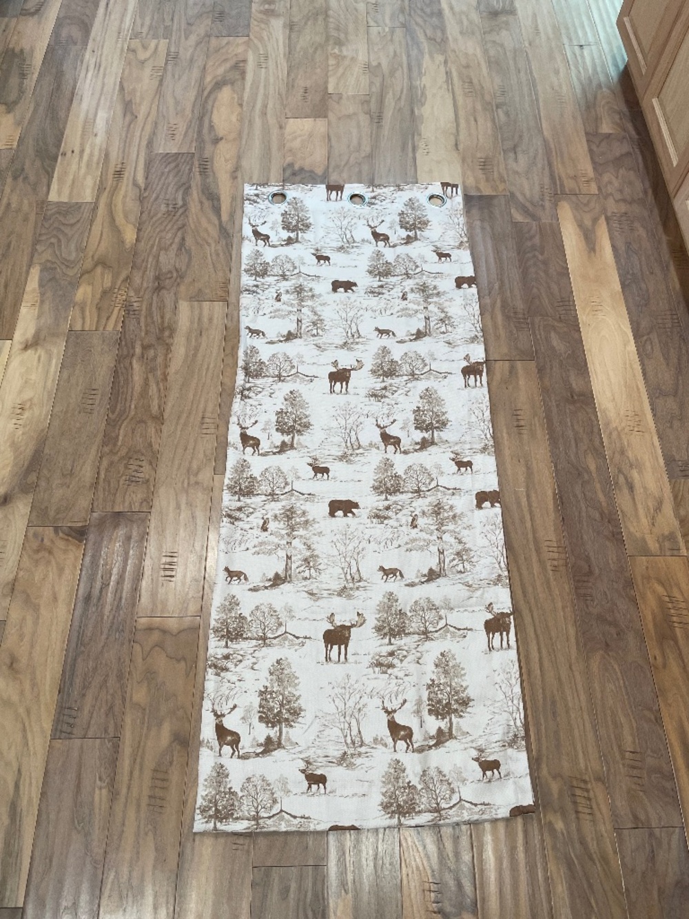 Wildlife Animal Scene Woven Curtain Panel